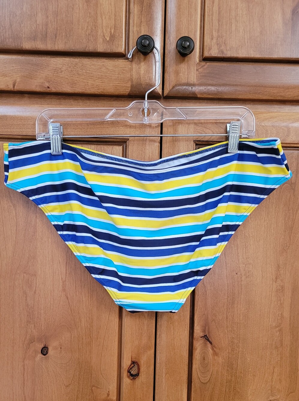 NWT | Tu by Sainsbury's Blue Yellow & White Striped Tankini Set - Picture 9 of 16